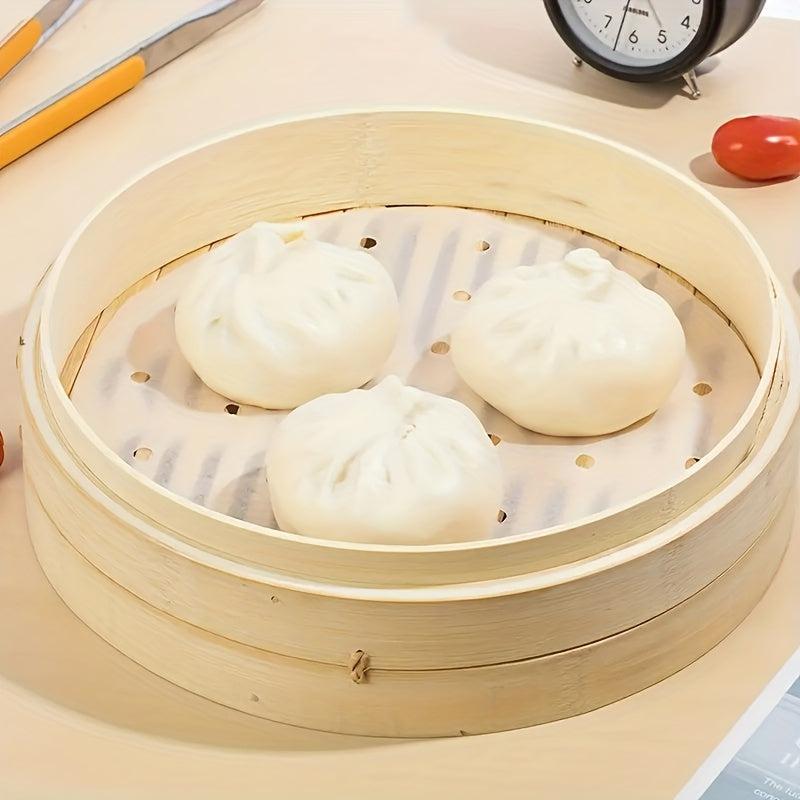 100pcs Round Non Stick Steamer Paper Waterproof Baking Tray Paper
