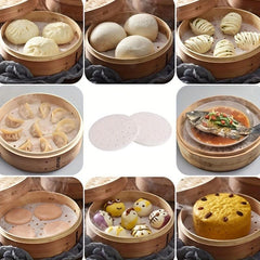 100pcs Round Non Stick Steamer Paper Waterproof Baking Tray Paper