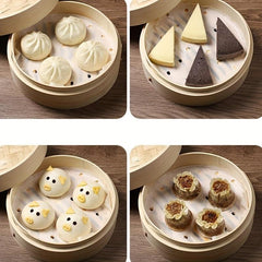 100pcs Round Non Stick Steamer Paper Waterproof Baking Tray Paper