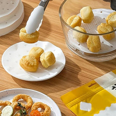 100pcs Round Non Stick Steamer Paper Waterproof Baking Tray Paper