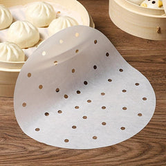 100pcs Round Non Stick Steamer Paper Waterproof Baking Tray Paper