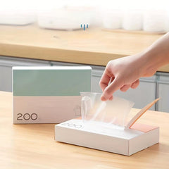 200pcs Food Transparent Disposable Gloves for Kitchen and Beauty
