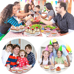 40pcs Disposable Aluminum Foil Tray Container 3.9x2.5 inches Cake Cups