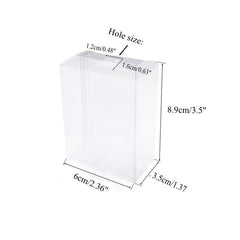 100pc Clear Treat Boxes with Hole for Cakesickles & Macarons