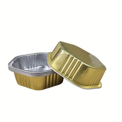 20pcs 350ml Hexagon Foil Pans Disposable Food Containers