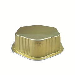 20pcs 350ml Hexagon Foil Pans Disposable Food Containers