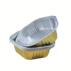 20pcs 350ml Hexagon Foil Pans Disposable Food Containers