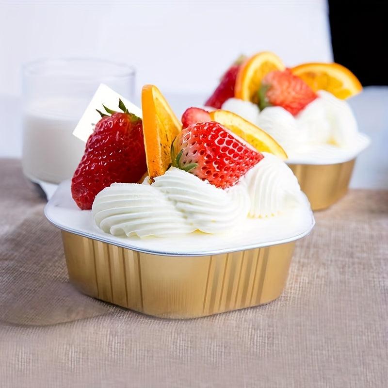 20pcs 350ml Hexagon Foil Pans Disposable Food Containers