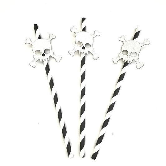 10pcs Halloween Disposable Wide Drinking Straws for Party