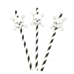 10pcs Halloween Disposable Wide Drinking Straws for Party