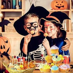 50pcs Halloween Skeleton Disposable Fruit Forks Cake Dessert Forks