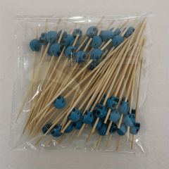 50pcs Halloween Skeleton Disposable Fruit Forks Cake Dessert Forks