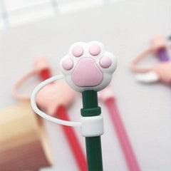 1pc Reusable Silicone Straw Toppers for Summer and Winter Drinks