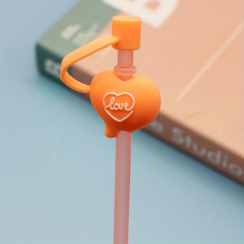 1pc Reusable Silicone Straw Toppers for Summer and Winter Drinks