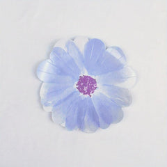 8pcs Flower Shaped Disposable Dinner Plate Dessert Plate