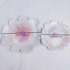 8pcs Flower Shaped Disposable Dinner Plate Dessert Plate