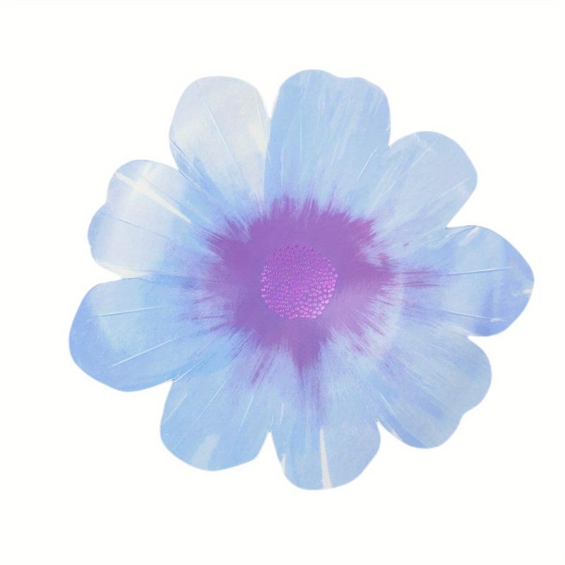 8pcs Flower Shaped Disposable Dinner Plate Dessert Plate