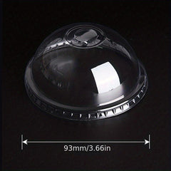 50pcs 270ml 9 Oz Disposable Plastic Cup With Lid - Wedding Party Christmas Cup