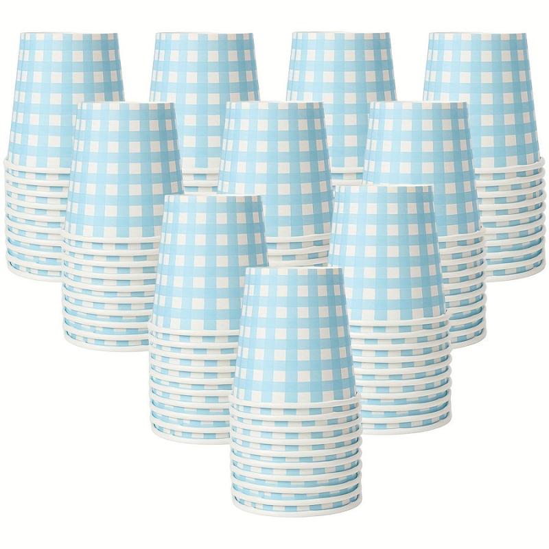 100Pcs 3oz Disposable Small Bathroom Cups Waxed Paper Tasting Cups