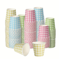 100Pcs 3oz Disposable Small Bathroom Cups Waxed Paper Tasting Cups