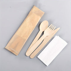 Eco Friendly Birch Tableware Set for Western Dining and Catering