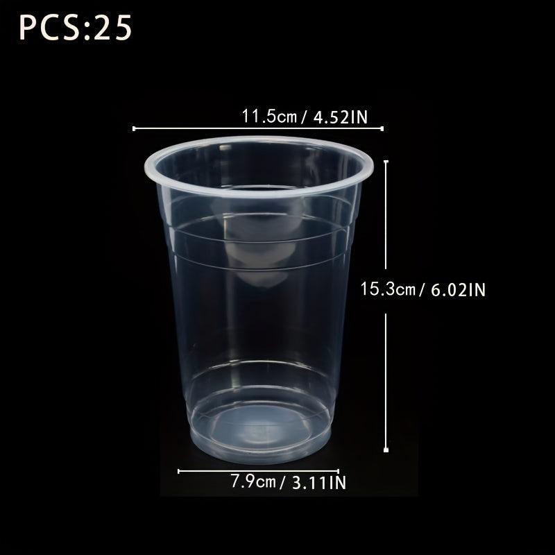 50pcs 32oz Disposable Flexible Clear Plastic Mixing Cups For Paint Resin Epoxy