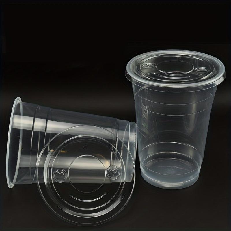 50pcs 32oz Disposable Flexible Clear Plastic Mixing Cups For Paint Resin Epoxy