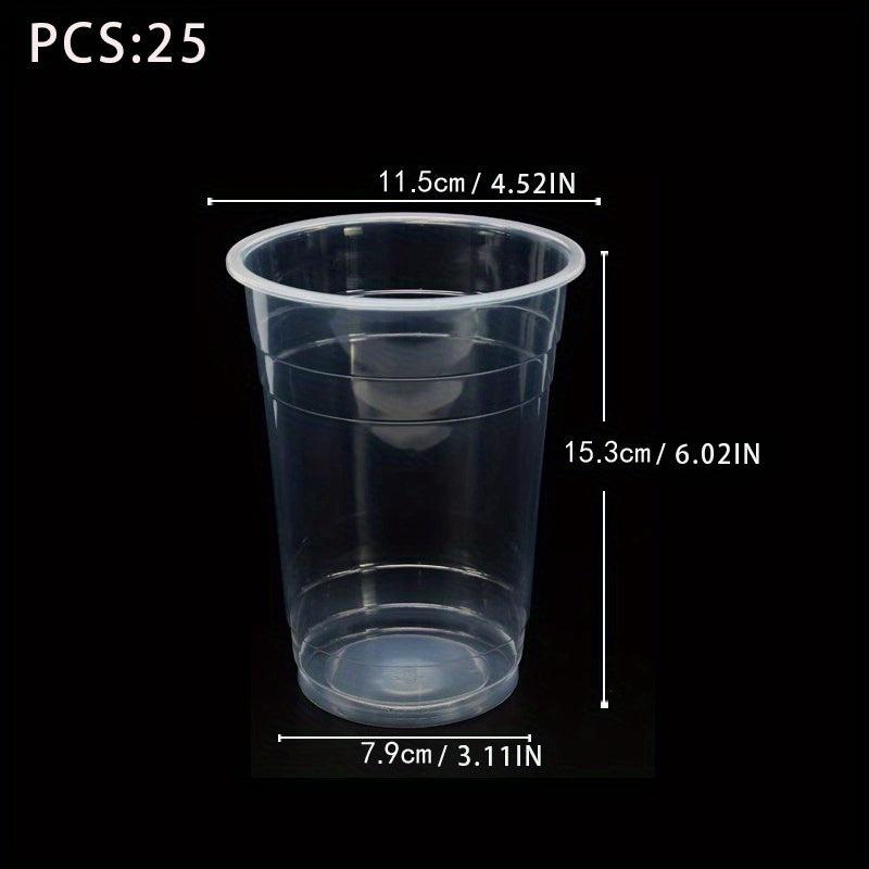 50pcs 32oz Disposable Flexible Clear Plastic Mixing Cups For Paint Resin Epoxy