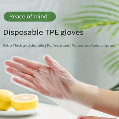 Disposable TPE Gloves Food Waterproof Beauty Touch Screen