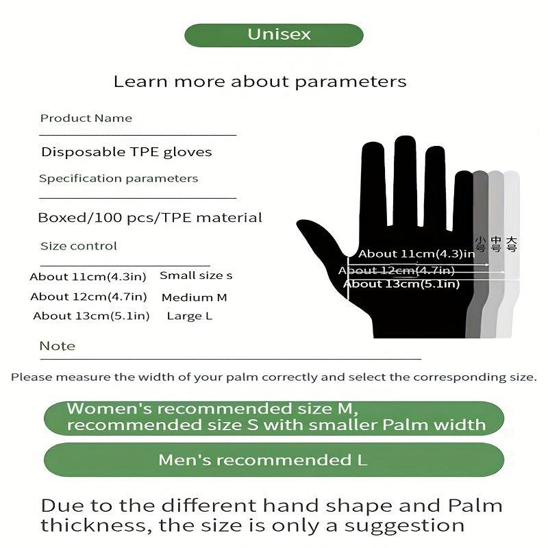 Disposable TPE Gloves Food Waterproof Beauty Touch Screen
