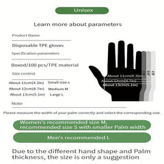 Disposable TPE Gloves Food Waterproof Beauty Touch Screen