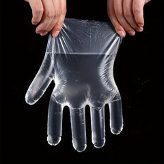 50pcs Plastic Disposable Gloves For Cooking Kitchen BBQ Cleaning Crafts