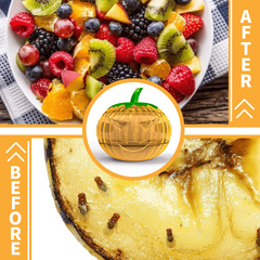 2pcs Dead Pumpkin Fruit Fly Trap Indoor Outdoor Catcher Flies Bees Wasps