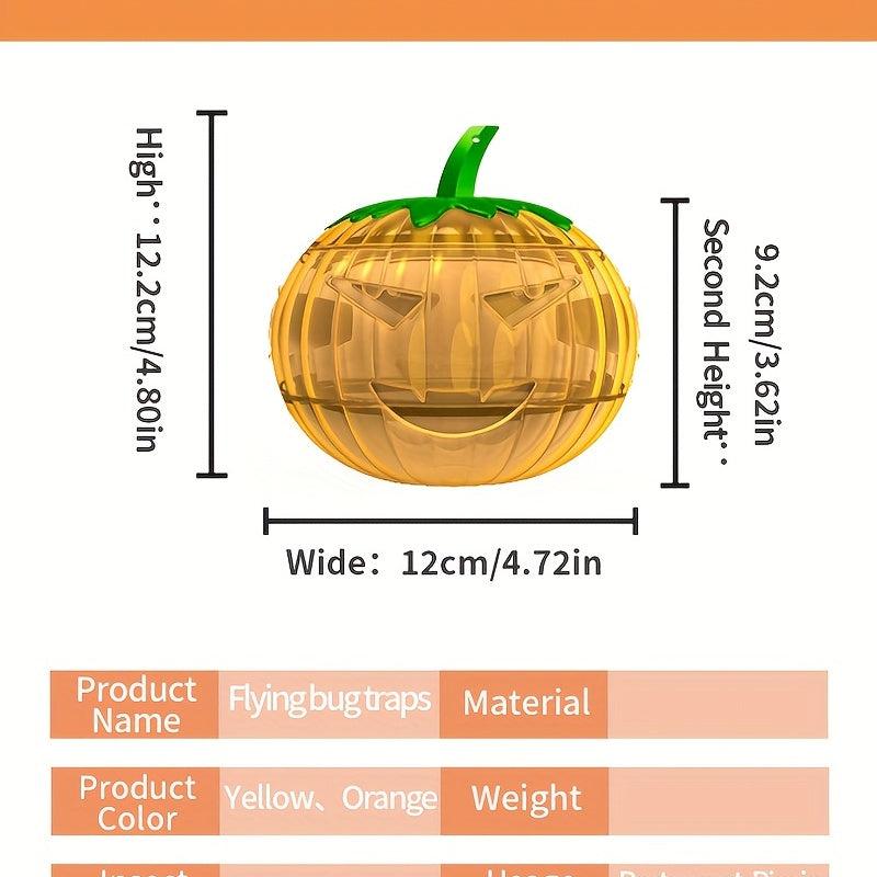 2pcs Dead Pumpkin Fruit Fly Trap Indoor Outdoor Catcher Flies Bees Wasps