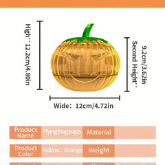 2pcs Dead Pumpkin Fruit Fly Trap Indoor Outdoor Catcher Flies Bees Wasps