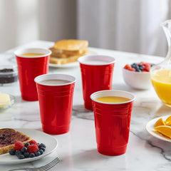 12pcs Disposable Cups Plastic Cups Cold/Hot Drink Tumblers Party Supplies