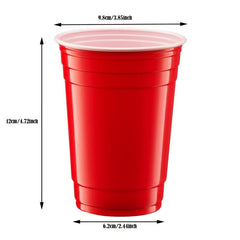 12pcs Disposable Cups Plastic Cups Cold/Hot Drink Tumblers Party Supplies