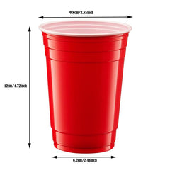 12pcs Disposable Cups Plastic Cups Cold/Hot Drink Tumblers Party Supplies