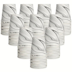 100Pcs 3oz Small Waxed Paper Tasting Cups for Yogurt and Hot Tea
