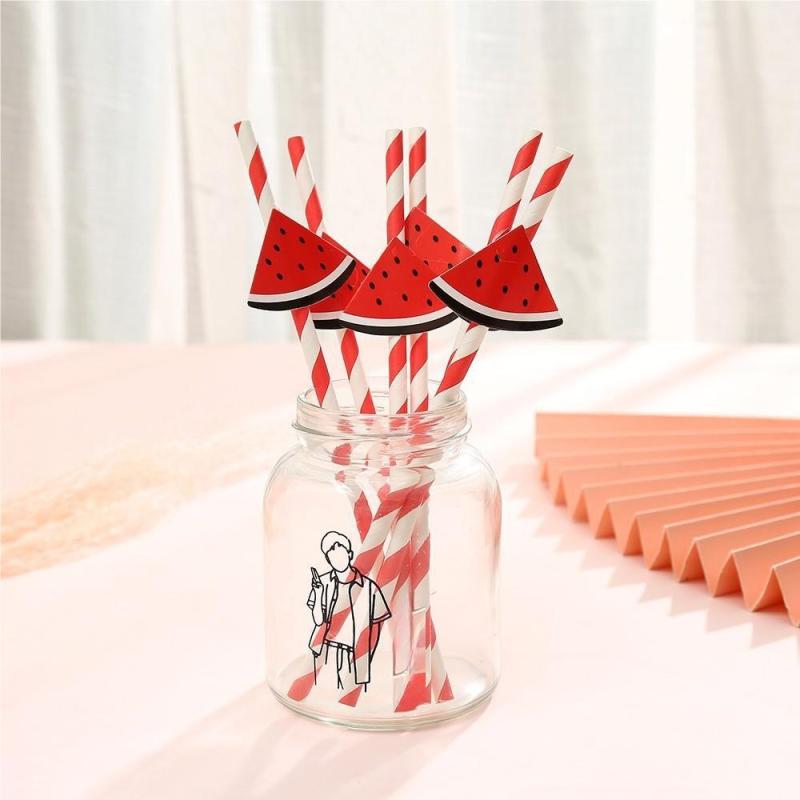 50 Pcs Paper Straws for Party Events and Crafts - Birthday Wedding Bridal Shower