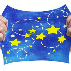 20Pcs Stylish Night Star Disposable Party Napkins Soft Absorbent Hand Towels