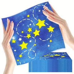 20Pcs Stylish Night Star Disposable Party Napkins Soft Absorbent Hand Towels