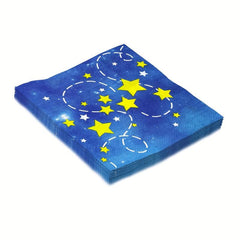 20Pcs Stylish Night Star Disposable Party Napkins Soft Absorbent Hand Towels
