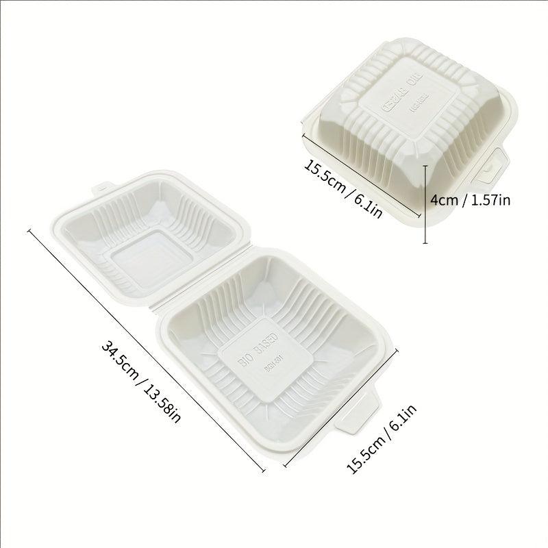 10pcs Biodegradable Hamburger Box Pastry Packaging Box