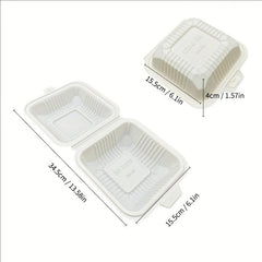 10pcs Biodegradable Hamburger Box Pastry Packaging Box