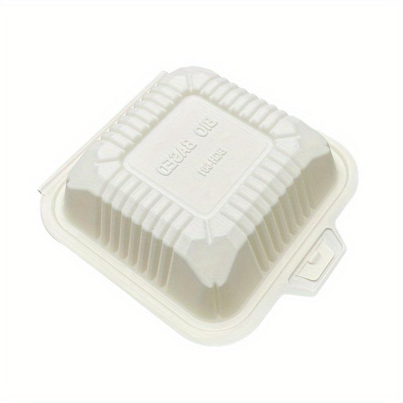 10pcs Biodegradable Hamburger Box Pastry Packaging Box