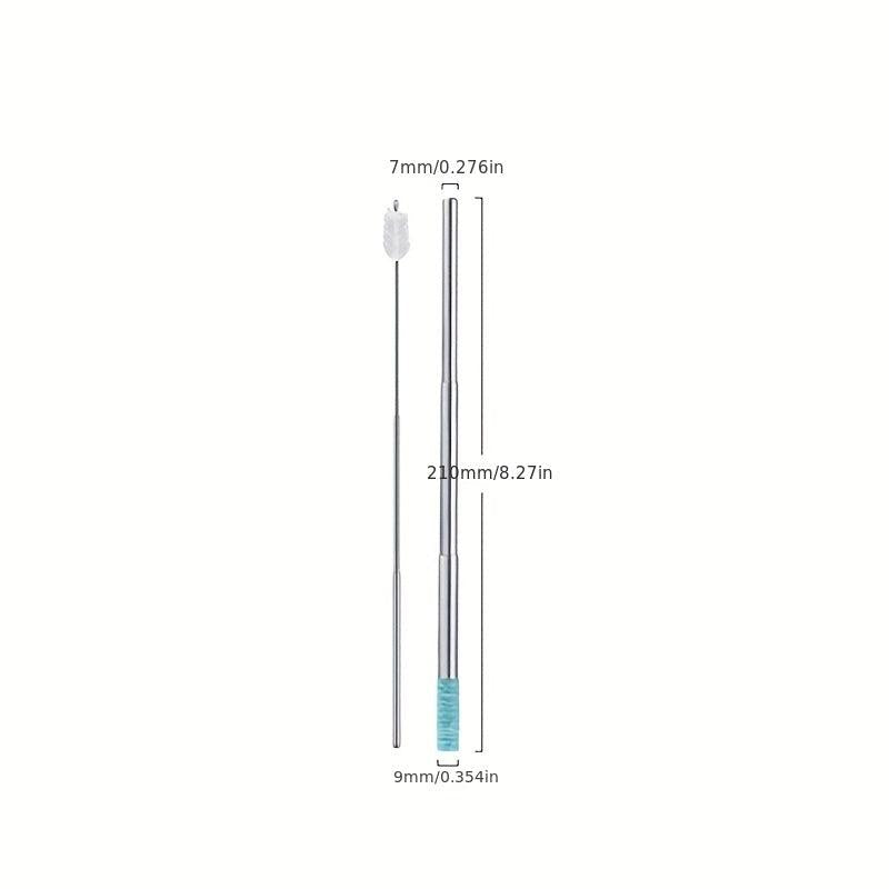 304 SS Telescopic Straw w/ Case Eco-friendly Foldable St