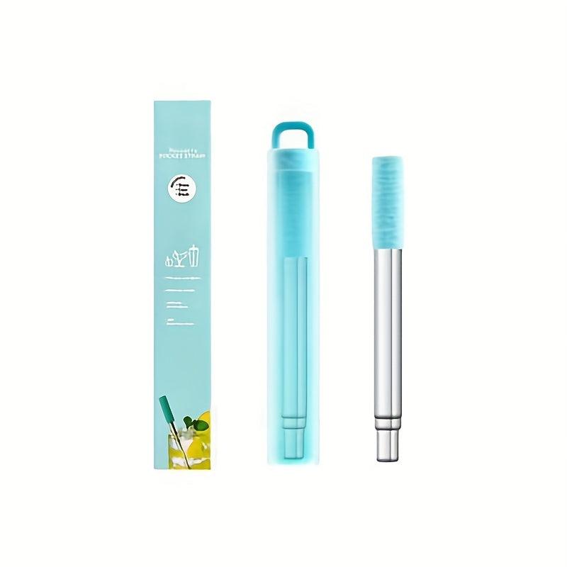 304 SS Telescopic Straw w/ Case Eco-friendly Foldable St