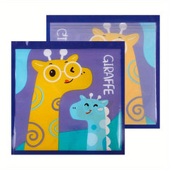 20pcs Animal Pattern Ziplock Cookie Bags for Baked Goods, Small Items