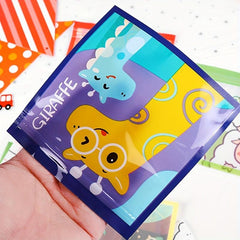 20pcs Animal Pattern Ziplock Cookie Bags for Baked Goods, Small Items